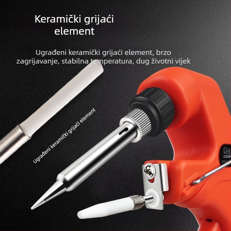 Lemilica za lemljenje s keramičkim grijanjem, podesivi temperaturni regulator i stabilna temperatura za elektroničko zavarivanje, 220V