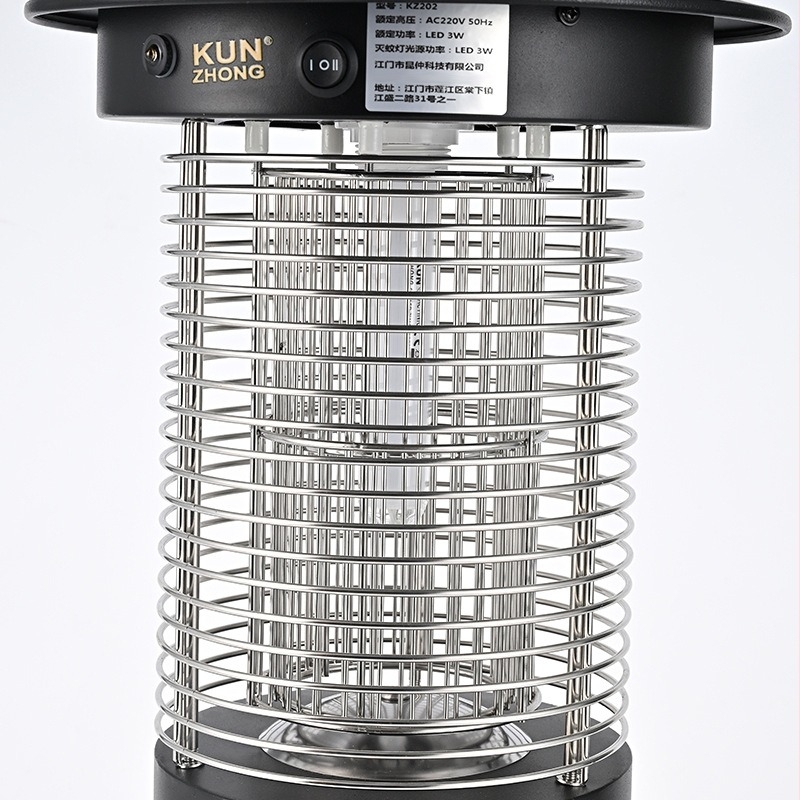 Vanjska lampa za ubijanje komaraca sa električnim šokom, LED zamka, model Kz202w-led, Kun Zhong