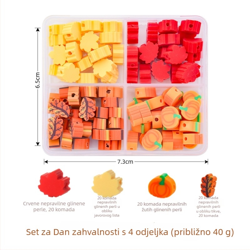 DIY dodaci za nakit • polimerna glina • uzorci tikve i javorovog lista • završna obrada kapljanjem ulja • modni gradski stil • jesen 2024