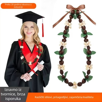 Školjkama ukrašena girlanda u plemenskom stilu Europe–Amerika za završnu proslavu (odrasli, zima 2024)