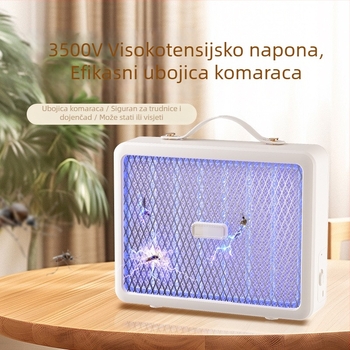Lampa za uništavanje komaraca – USB punjiva, električni šok, ugrađena 500 mAh baterija, pogodna za 21–30 m², LED štedljiva