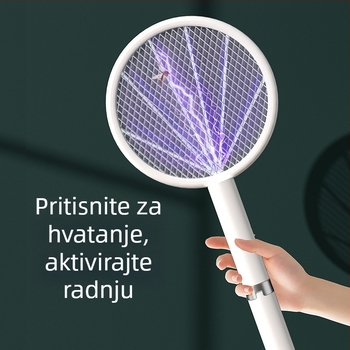 Dva u jednome: električni odvraćivač komaraca i UV lampa – USB punjenje, ugrađena baterija 1001–1600 mAh, pokrivenost 11–20 m², vrijeme punjenja 3–5 sati