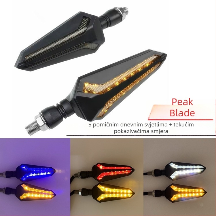 LED sekvencijski pokazivači smjera za modificirane motocikle i električna vozila – ABS plast, 12V DC, 0229