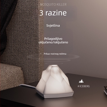 Plug-in tekući repelent za komarce — UV cijev, ABS kućište, atmosferska lampica, za 31–40 m², bez baterije