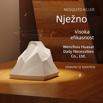 Plug-in tekući repelent za komarce — UV cijev, ABS kućište, atmosferska lampica, za 31–40 m², bez baterije