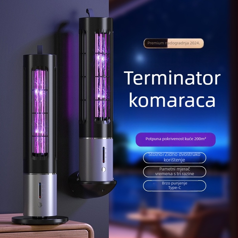 2025 nova električna lampa za komarce, vanjska, USB prijenosna