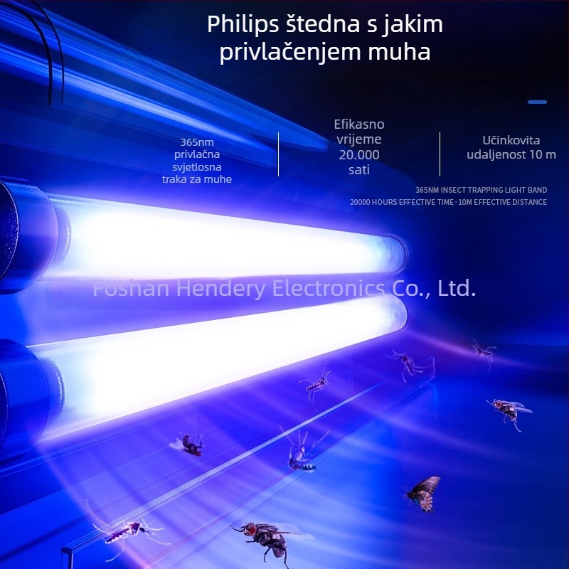 Hendry WGS-30 Induktivna lampa za komarce – UV svjetlo; pokrivenost 61㎡+; načini kontrole: Light Wave mamac + električni šok; kućište od aluminijske legure; model WGS-30
