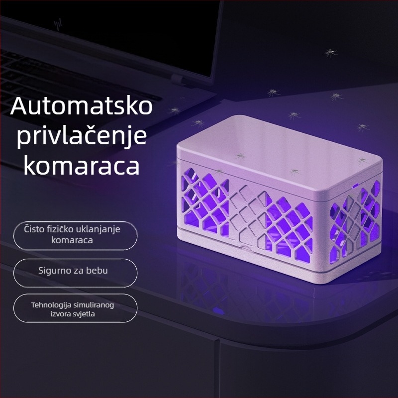 Lampa za ubijanje komaraca s ugrađenom baterijom, LED svjetlo, do 10 m² pokrivenost, ABS kućište, trajanje baterije 1–3 h