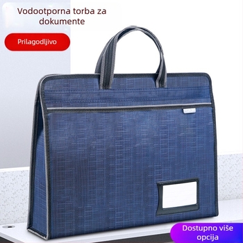 Torba za dokumente od poliestera sa zatvaračem, poslovni stil | Hua Jie, kod EN030 (Materijal: Poliester; Stil: Zip; Forma: Poslovna)