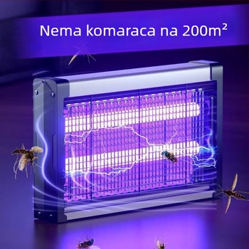 Električna lampa za ubijanje komaraca – za dom i restoran – pokriva do 61 m², netoksična, ubija komarce električnim šokom, sklopiva, uklonjiva baterija (>12 h trajanja)