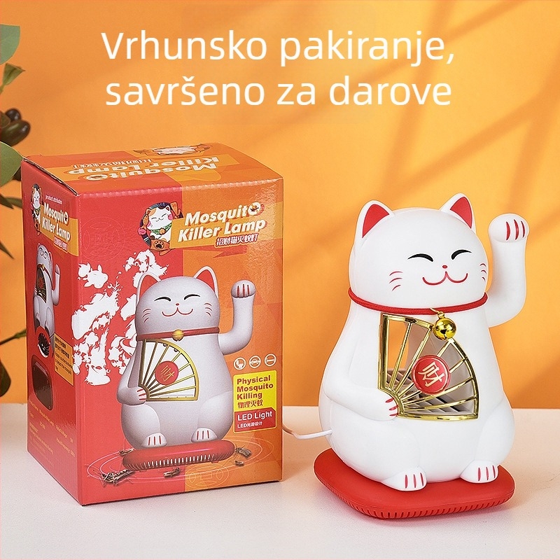 LED lampica za uništavanje komaraca, usisna zamka, ambijentalno svjetlo, PP kućište, pogodna za do 10 m²