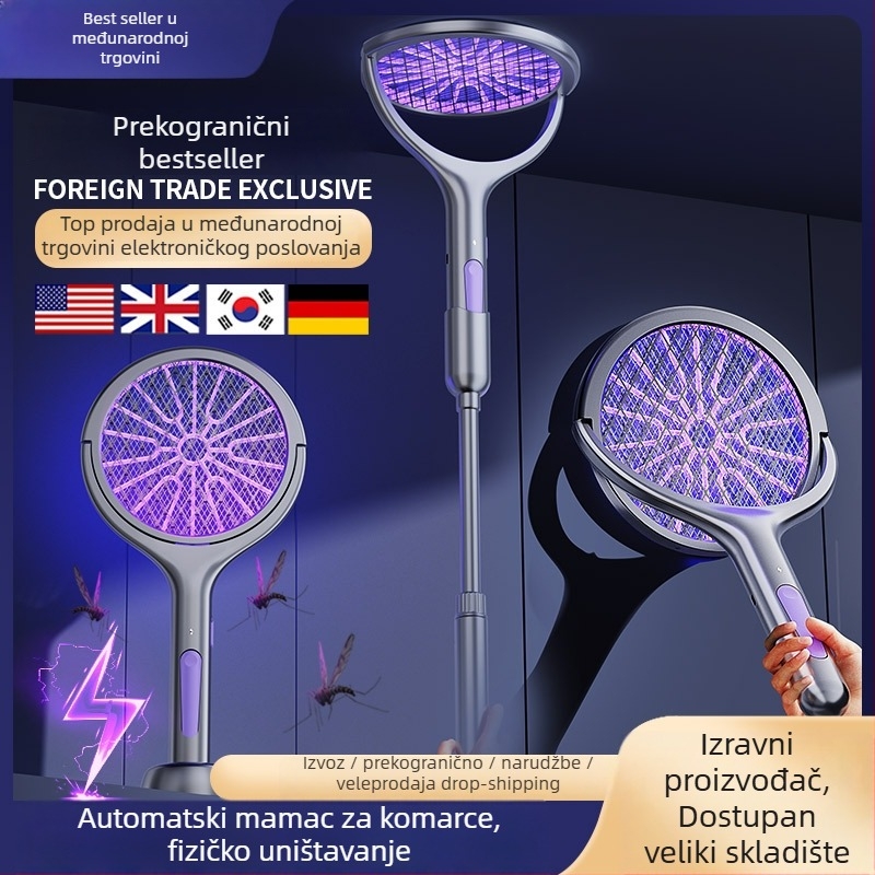 Električna mreža za komarce i zamka s UV svjetlom, 180° rotacija, pokrivenost 11–20 m², ugrađena baterija 1001–1600 mAh