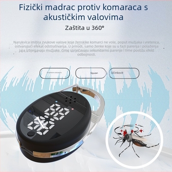 M60 Električni repelent za komarce, 5V, 34Hz–70kHz, 5W, Podržava punjenje