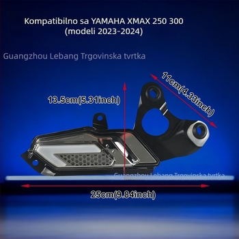 Motociklistička lampica za signalizaciju Yamaha XMAX300 s upravljanjem putem APP i dnevnim svjetlom, 12V, LED vodič svjetla, model RBN-104