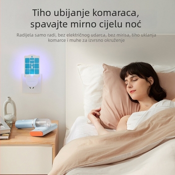 Nova ljepiljiva lampa za komarce s UV ljubičastom svjetlošću, za kućnu upotrebu – klopka za leteće insekte