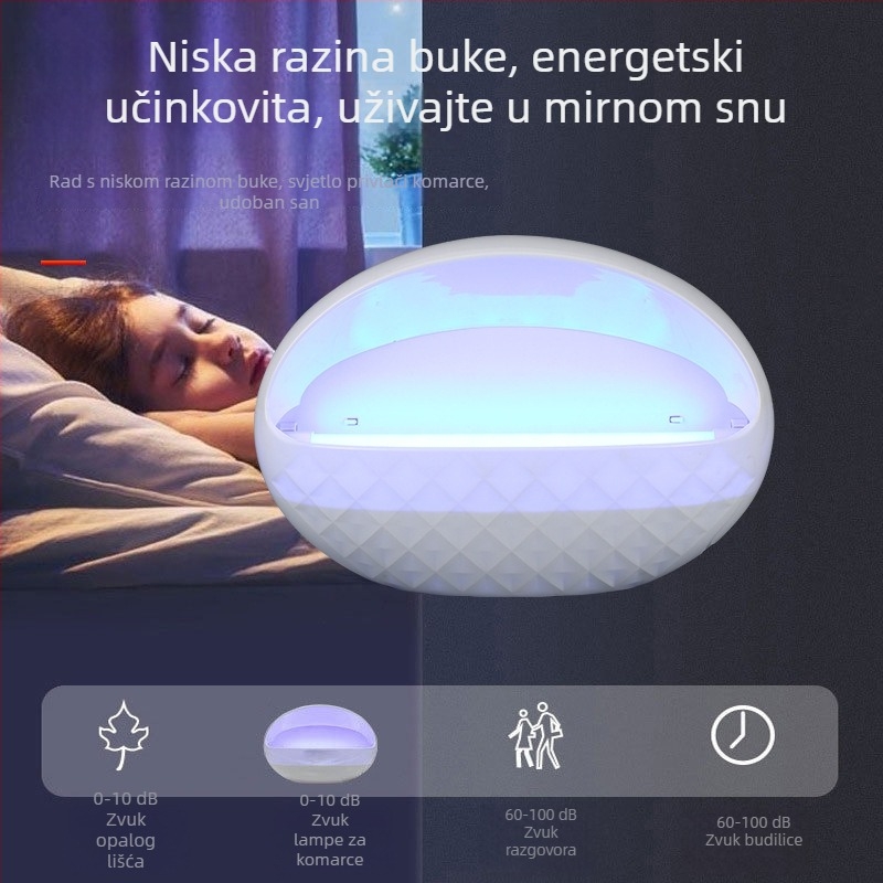 Ljepljiva lampa za hvatanje komaraca i muha za komercijalne restorane s ljubičastim LED svjetlom