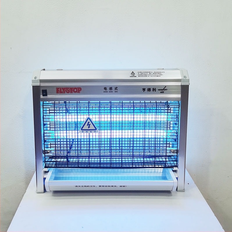 Induktivna lampa za ubijanje komaraca za komercijalne kuhinje, UV svjetlo, električni šok, kućište od legure, 5,7 kg, pokrivenost 61㎡+