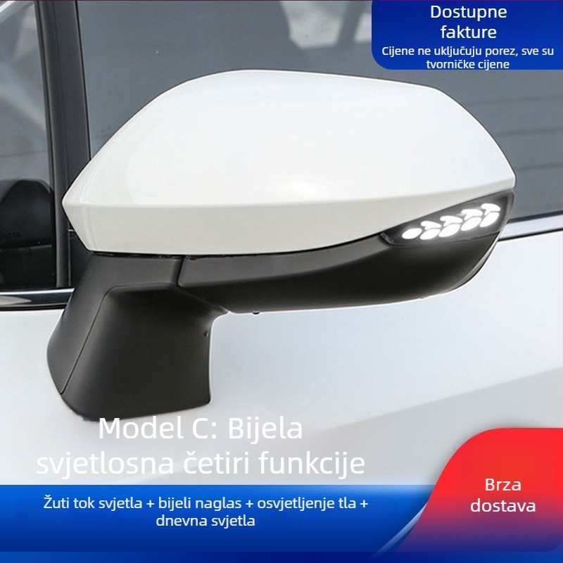 LED dinamični pokazivači smjera na retrovizoru, model Jsh0026, 5W, 12V, 3600K, kompatibilno s Toyota