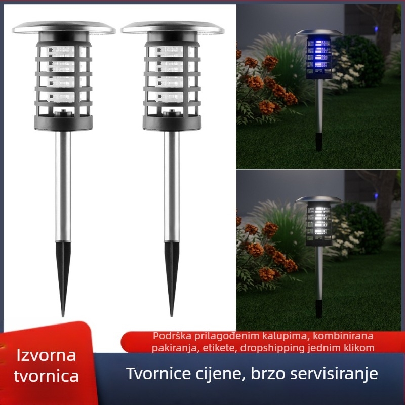 Solarna lampa za ubijanje komaraca za vanjsku upotrebu — kišnomod UV svjetlo, automatska hvataljka, NH tungsten model, 5W, dimenzije 160×160×460 mm, Xinyao