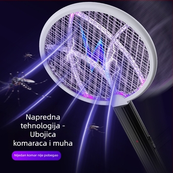 Kućna USB‑punjiva električna mreža protiv komaraca – 2‑u‑1, mreža od aluminija, LED privlačenje, pokrivenost do 10 m²