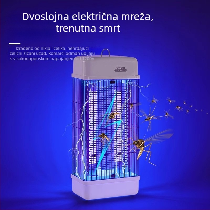 Električna lampa za uništavanje komaraca za farmu — 220V, model DJMWD, UV svjetlosna cijev, prilagodljiva