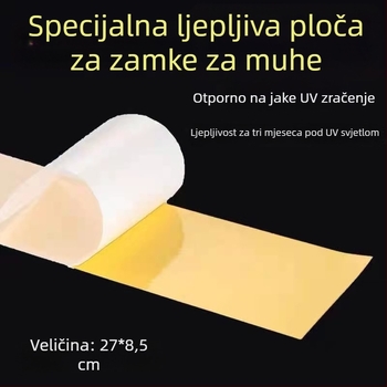 Ljepljiva pločica za lampu za ubijanje komaraca, 10 listova, snažno ljepilo, za svjetlo s hladnim svjetlom do 10㎡