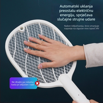 Električna mreža za komarce za kućnu upotrebu – 2025 model, pokriće do 10㎡, UV-lampa, mreža od nikl-zinc-željezo, ugrađena baterija, trajanje baterije 1–3 h