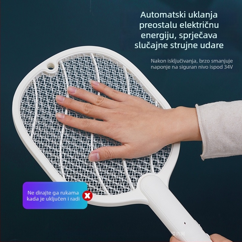 Električna mreža za komarce za kućnu upotrebu – 2025 model, pokriće do 10㎡, UV-lampa, mreža od nikl-zinc-željezo, ugrađena baterija, trajanje baterije 1–3 h