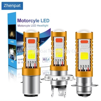 Motociklistička LED glavna svjetla s COB, troboja boja, kompatibilno s P15D, dvostruki zahvat za montažu, visok i nizak snop, ultra jasan projektor