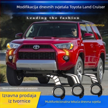 LED dnevna svjetla za Toyota 4Runner 2013-2021 Super Dominator s prednjim svjetlima za maglu i pokazivačem smjera, ABS+PC, 12V, 5-10W, 60 000h, 50 000 lm