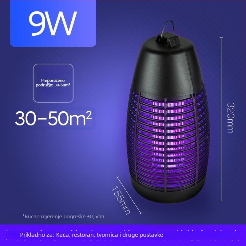 Vanjska vodootporna LED lampa za ubijanje muha – prenosni Bullet model, 6W, 220V, LED cijev