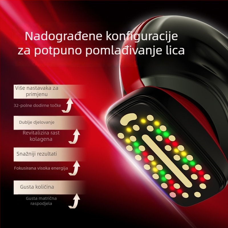 EMS mikrostrujni uređaj za anti-age njegu kože – kućna upotreba, podizanje i učvršćenje, hidratacija kože, za lice, vrat i područje oko očiju
