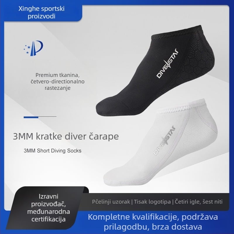 3mm ronilačke čarape – najlon, protuklizne, zaštita od posjekotina, zaštita od sunca, za ronjenje, snorkeling i surfanje