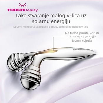 TOUCHBeauty Rendering Mikrostrujni masažer lica, kabelski, prijenosni, roller za lice i tijelo, IPX3 vodootporan