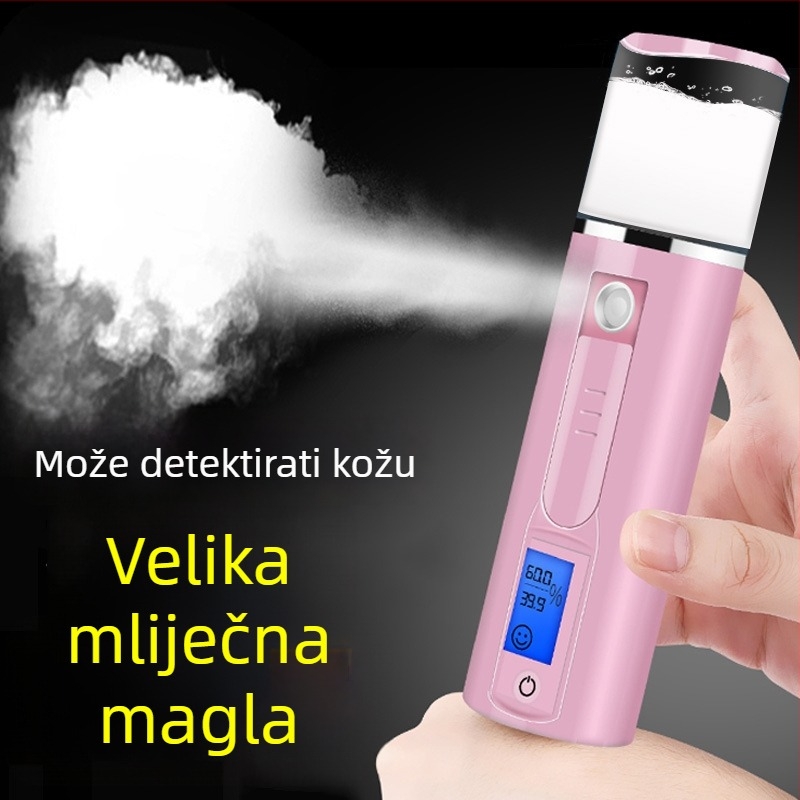 Nano maglica za lice, ručni prijenosni ovlaživač, punjiv, hladni sprej, magla ≤10 s, radno vrijeme 1–3 h, model KMY