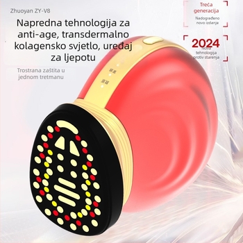 Uređaj za lice s mikrostrujom za lifting i učvršćivanje, uklanjanje bora i pomlađivanje kože, LED svjetlo, kućna upotreba, višenamjenski masažer