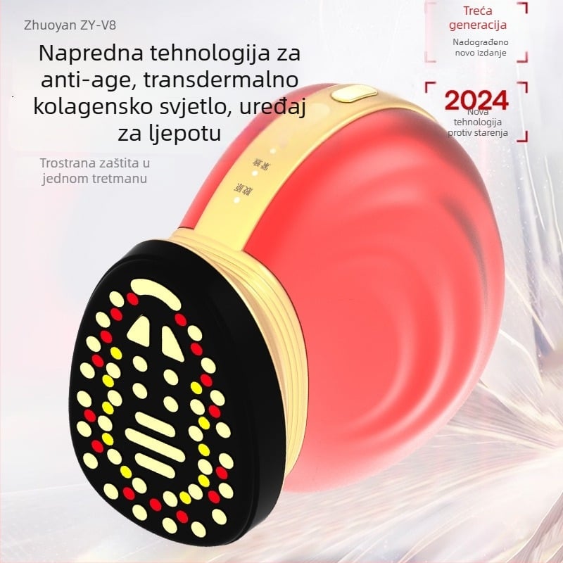 Uređaj za lice s mikrostrujom za lifting i učvršćivanje, uklanjanje bora i pomlađivanje kože, LED svjetlo, kućna upotreba, višenamjenski masažer