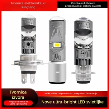 Motocikl LED prednje svjetlo za H4/H6/HS1/P15D/BA20D, 10W, aluminij, 12–80V