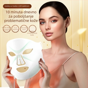 Kućna fotonska maska za lice – maska za ljepotu s fotonskom terapijom, podizanje lica i rejuvenacija kože, kućna upotreba, 4 razine postavki