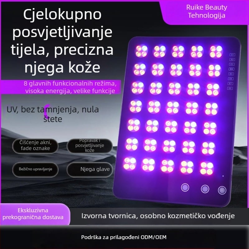 Uređaj za pomlađivanje lica s redukcijom bora, infracrveno svjetlo, IPX3 vodootporan, napajanje iz mreže za kućnu upotrebu