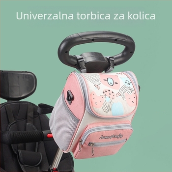 Torba za mamu za kolica — Veliki kapacitet, Višenamjenska, Nylon, Vodootporna, Ultra lagana