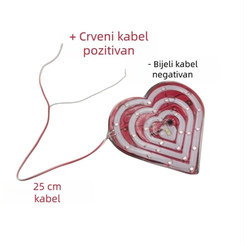 Motocikl LED stražnje svjetlo 12V, bljeskanje, s Love Peach kućištem, 3W