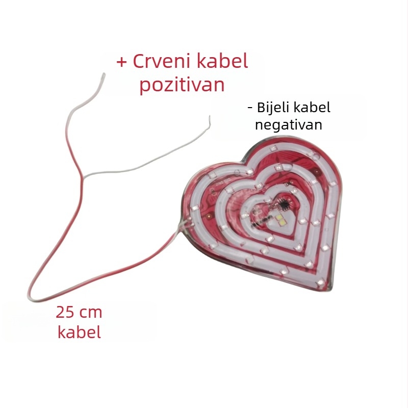 Motocikl LED stražnje svjetlo 12V, bljeskanje, s Love Peach kućištem, 3W