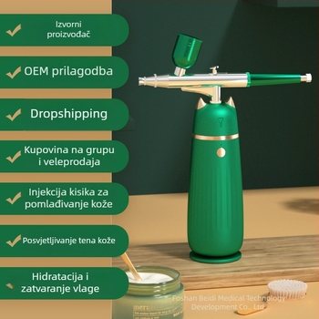 Uređaj za hidrataciju s oksigenacijom – Prijenosni raspršivač nano vodene pare za lice, Ugrađena baterija 500–800 mAh, IPX8 vodootporan, Kućna upotreba
