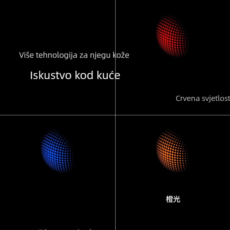 Uređaj za fotonsko pomlađivanje za kućnu upotrebu, prenosni, baterija 500–800 mAh, višepojasna svjetlosna terapija
