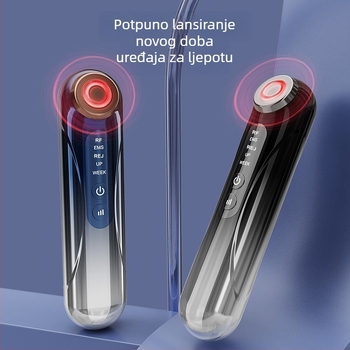 Uređaj za njegu lica s EMS mikrostrujom za lifting, fototerapijom i vibracijskim masažom, za oči, vrat i lice (DR06)