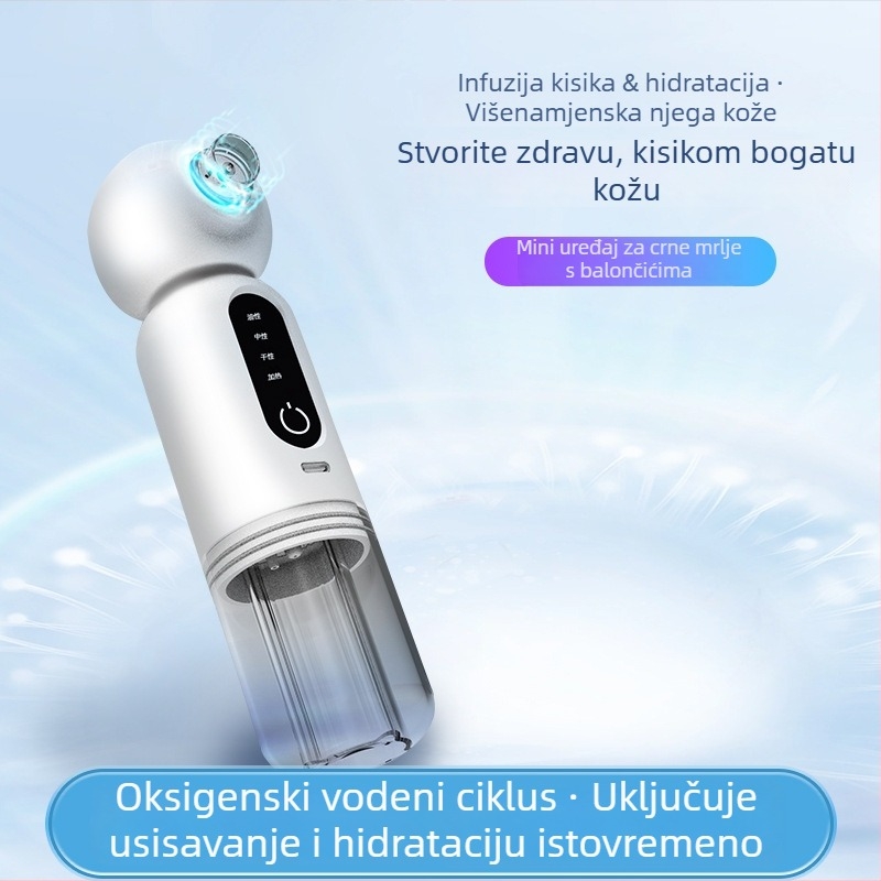 MR-01A Ultrazvučni uređaj za crne mitisere s toplom kompresijom i hidratacijom, 3 brzine, prijenosno kozmetičko uređaj za lice