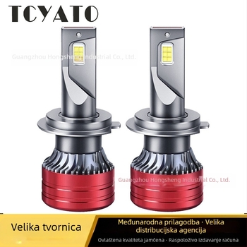 LED prednja svjetla žarulje s aluminijskim kućištem, 12V, kompatibilne s H1/H7/H4/H11/9005/9006, univerzalno za automobile i motocikle, prilagodljivo