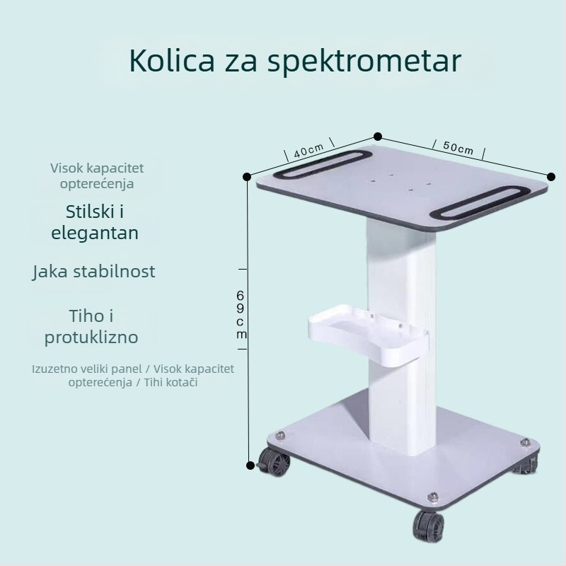 Okretna kolica za kozmetičke uređaje s multifunkcionalnim spremištem, baza za salone s velikom nosivošću
