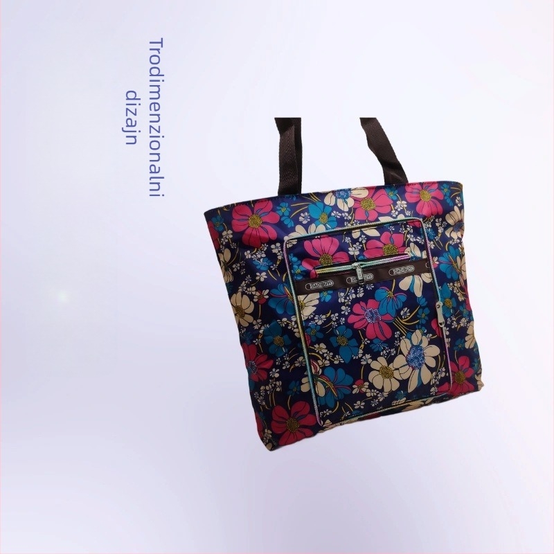 Platnena ženska torbica - gradska jednostavnost, horizontalno kvadratni oblik, zatvaranje na zip, unutarnja struktura: tajni džep sa zatvaračem, džep za mobitel, džep za ID